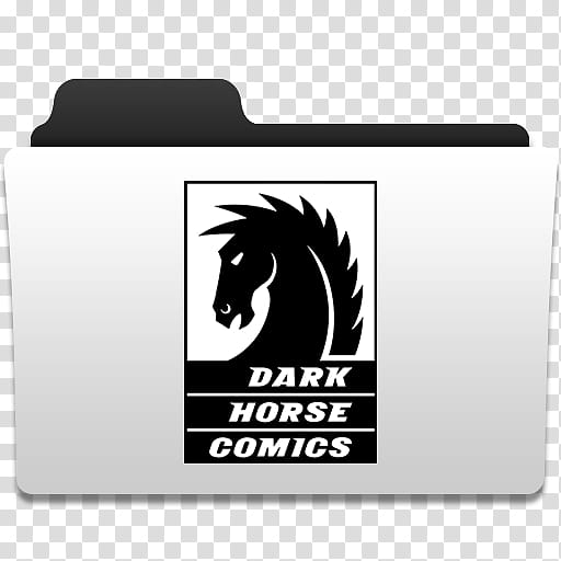 Comic Book Publishers Folders, Dark Horse Comics folder icon illustration transparent background PNG clipart