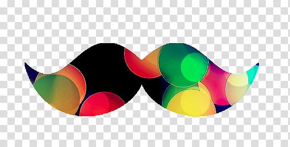 MOUSTACHES, red, green, yellow, and black boke lights mustache transparent background PNG clipart