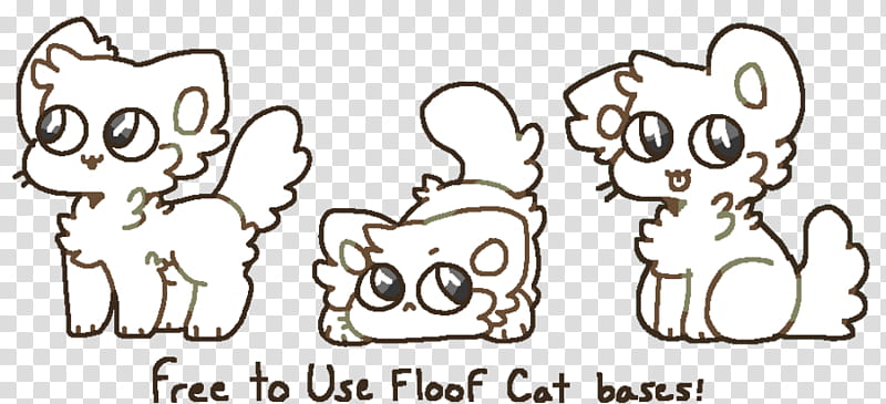 fu floofy cat bases, three cats illustration transparent background PNG clipart