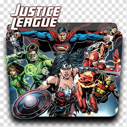 DC Rebirth MEGA FINAL Icon v, Justice-League-v., Justice League-themed folder transparent background PNG clipart