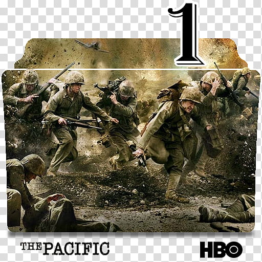 Band of Brothers The Pacific series folder icons, The Pacific S ( transparent background PNG clipart