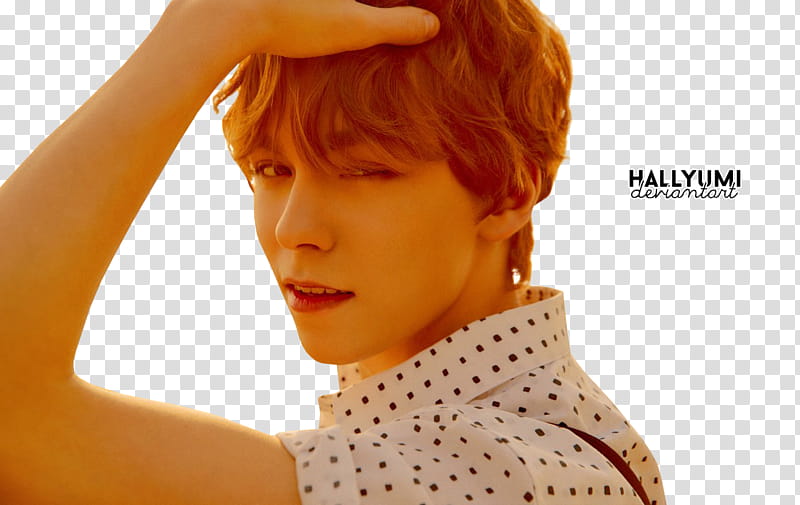 SEVENTEEN You Make My Day Follow Ver, man holding his head while taking a transparent background PNG clipart