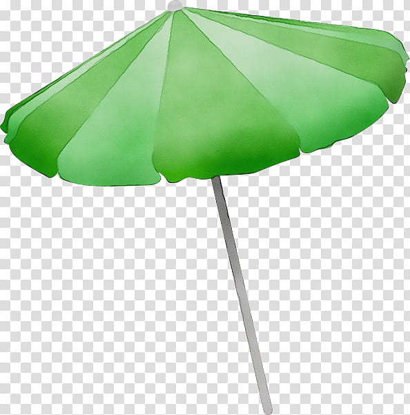 Green Leaf Watercolor, Paint, Wet Ink, Beach, Umbrella, Drawing, Outdoor Umbrellas Sunshades, Beach Ball transparent background PNG clipart