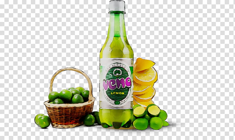 Cartoon Lemon, Liqueur, Glass Bottle, Lime, Drink, Distilled Beverage, Soft Drink transparent background PNG clipart
