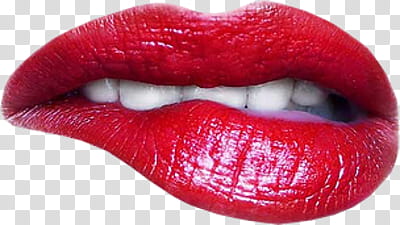 Lips, biting red lips illustration transparent background PNG clipart