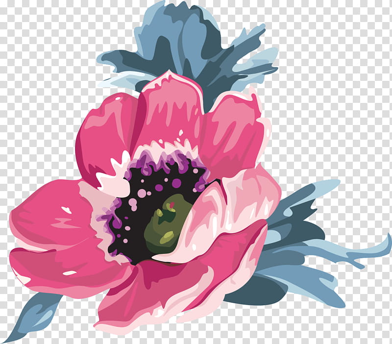 flower petal pink plant watercolor paint, Cut Flowers, Anemone, Peony, Chinese Peony, Wildflower, African Daisy transparent background PNG clipart