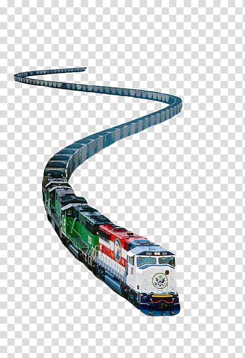 Transportation, green, red, and white train transparent background PNG clipart