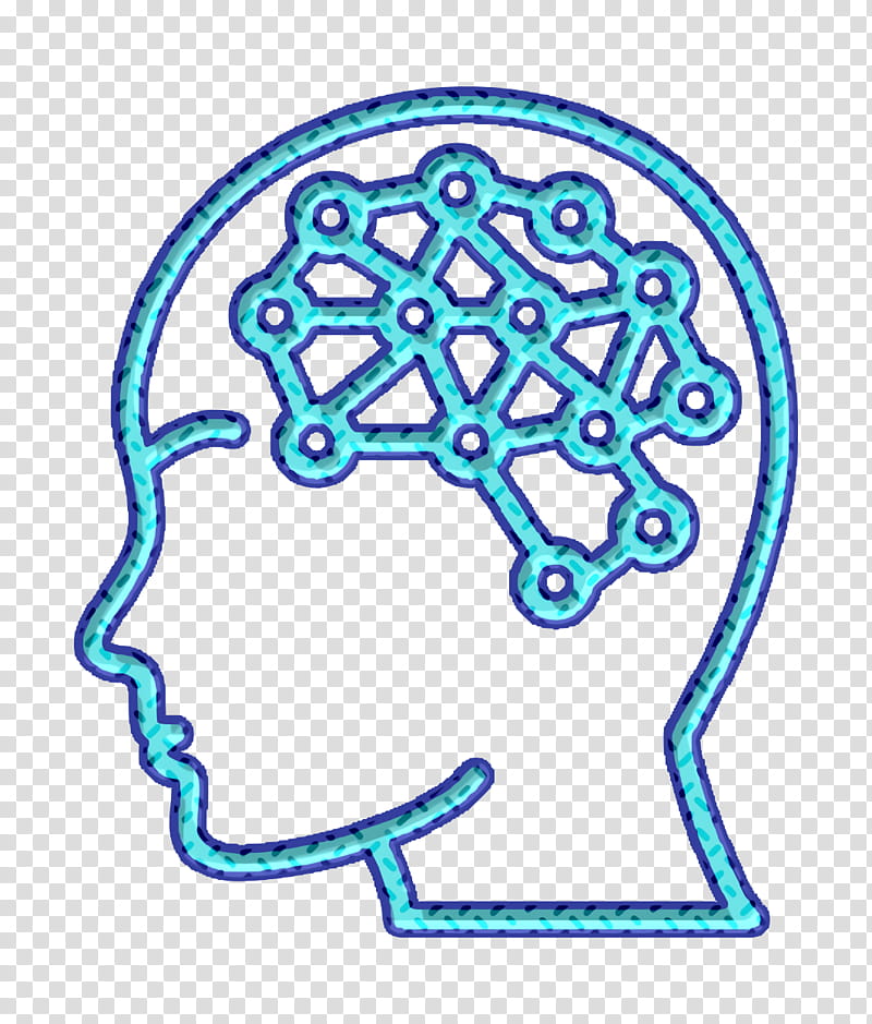 Brain icon Artificial Intelligence icon Artificial intelligence icon, Head, Line Art transparent background PNG clipart