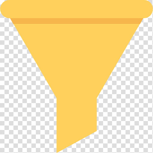 Paper, Funnel, Laboratory Funnels, Yellow, Cone transparent background PNG clipart