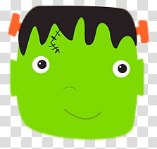 Frankenstein head illustration transparent background PNG clipart