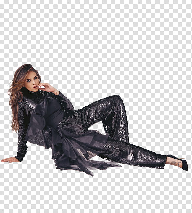 Eiza Reyna Gonzalez, woman wearing black leather jacket transparent background PNG clipart