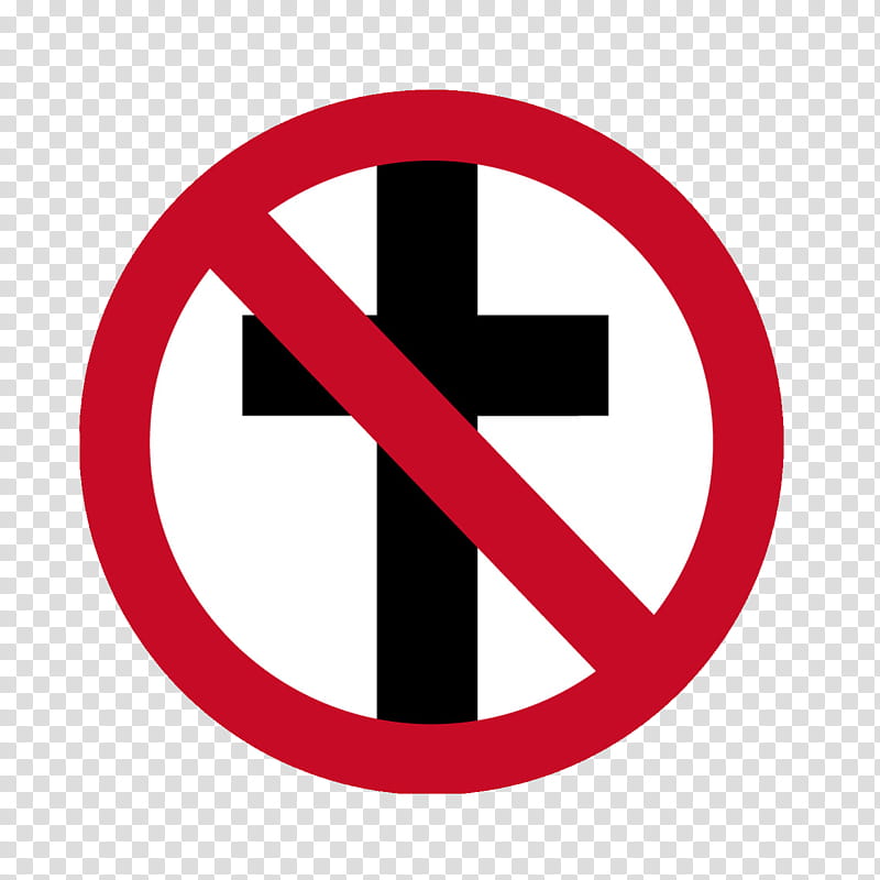 Bad Religion Logo, black cross and red no sign transparent background PNG clipart