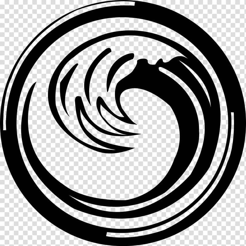Allegiant Faction Symbol Simple Black, round black logo transparent background PNG clipart