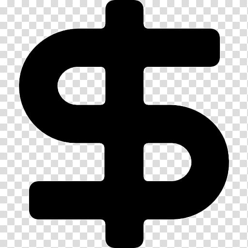 Dollar Sign, Symbol, United States Dollar, Currency Symbol, Line, Chemical Element, Cross, Religious Item transparent background PNG clipart