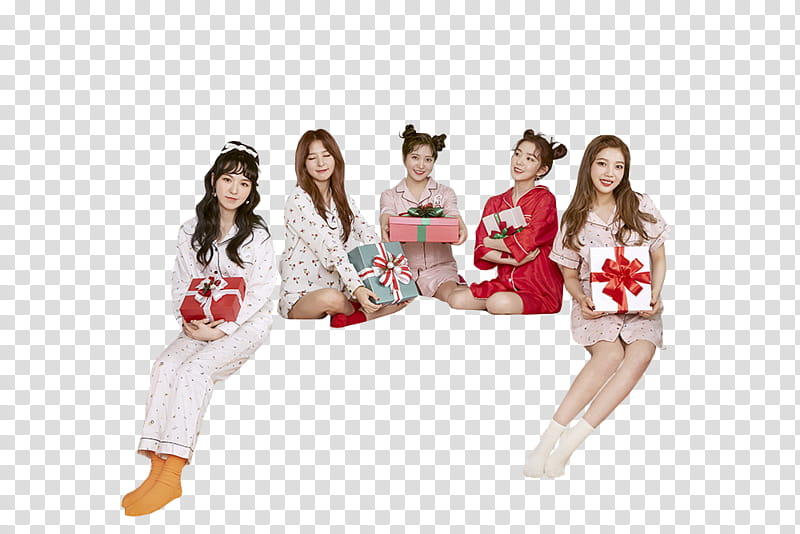 Red Velvet Christmas Home Party, Red Velvet group transparent background PNG clipart
