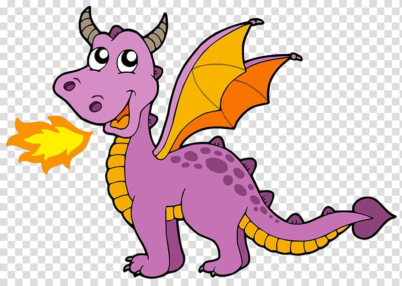Fire Breathing Dragon, Cuteness, Drawing, Humour, Pink, Purple, Cartoon, Line transparent background PNG clipart