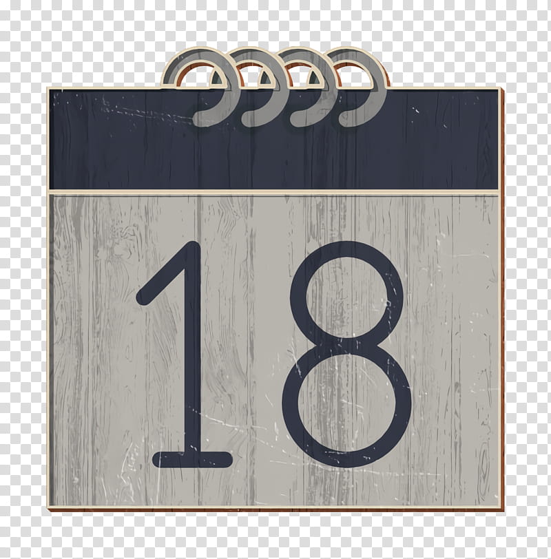 Essential icon Calendar icon, Number, House Numbering, Symbol, Address Sign, Rectangle, Beige transparent background PNG clipart