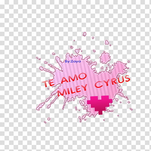 Texto Te amo Miley Cyrus Pedido transparent background PNG clipart