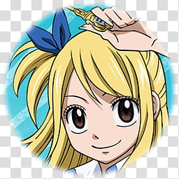Fairy Tail Icon , Lucy, Fairy Tail Lucy Heartfilia transparent background PNG clipart