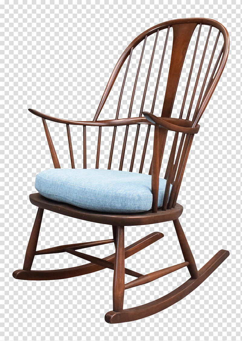 Vintage, Rocking Chairs, Windsor Chair, Ercol, Wood, Furniture, Wing Chair, Pillow transparent background PNG clipart