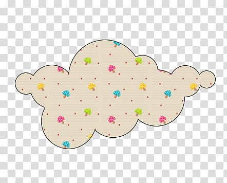 Nubes, white and pink cloud of mushrooms transparent background PNG clipart