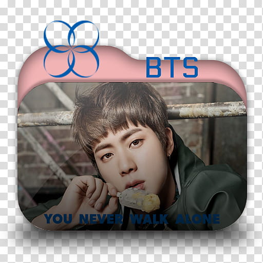 BTS Folder Icons YOU NEVER WALK ALONE by emosasa, JIN  transparent background PNG clipart