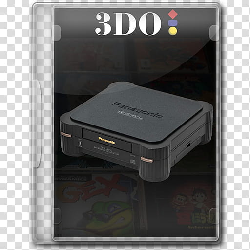 Console Series, black Panasonic optical drive transparent background PNG clipart