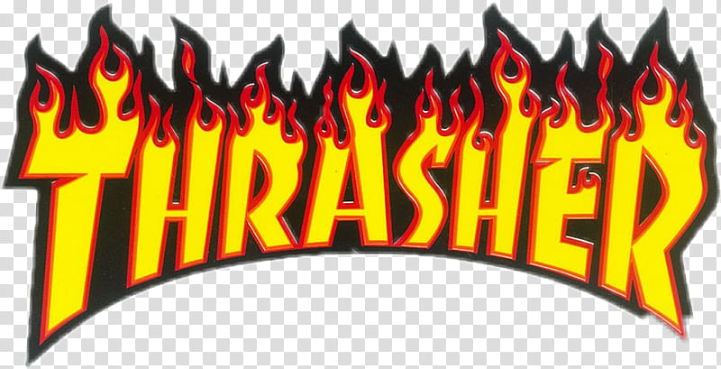 Flame, Logo, Thrasher, Sticker, Magazine, Text, Bild, Yellow ...