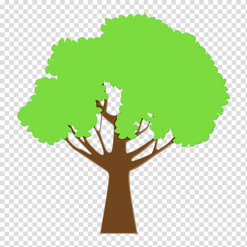 Arbor day, Watercolor, Paint, Wet Ink, Green, Tree, Plant, Woody Plant transparent background PNG clipart