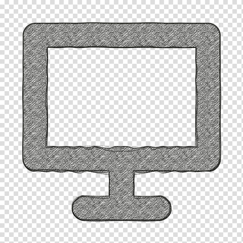 computer icon desktop icon display icon, Desktopicon, Monitor Icon, Screen Icon, Rectangle, Square, Silver, Frame transparent background PNG clipart