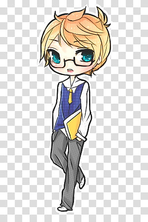 Len chibi transparent background PNG clipart thumbnail