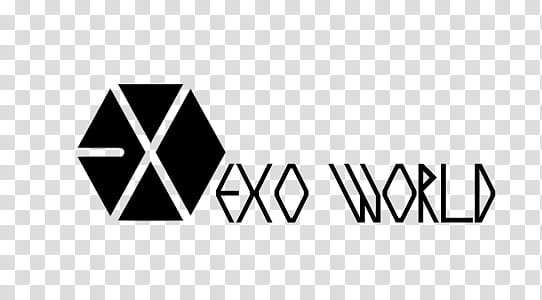 Logo BLACK Exo Wrld, Exo World logo transparent background PNG clipart