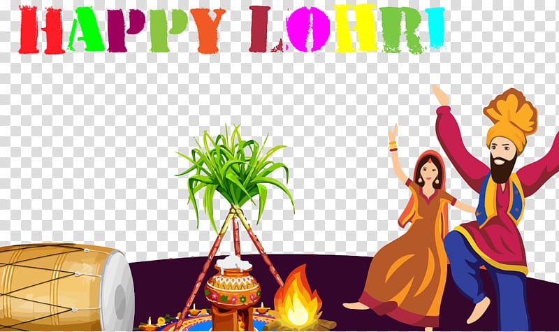 lohri happy lohri, Cartoon, Event, Ritual transparent background PNG clipart