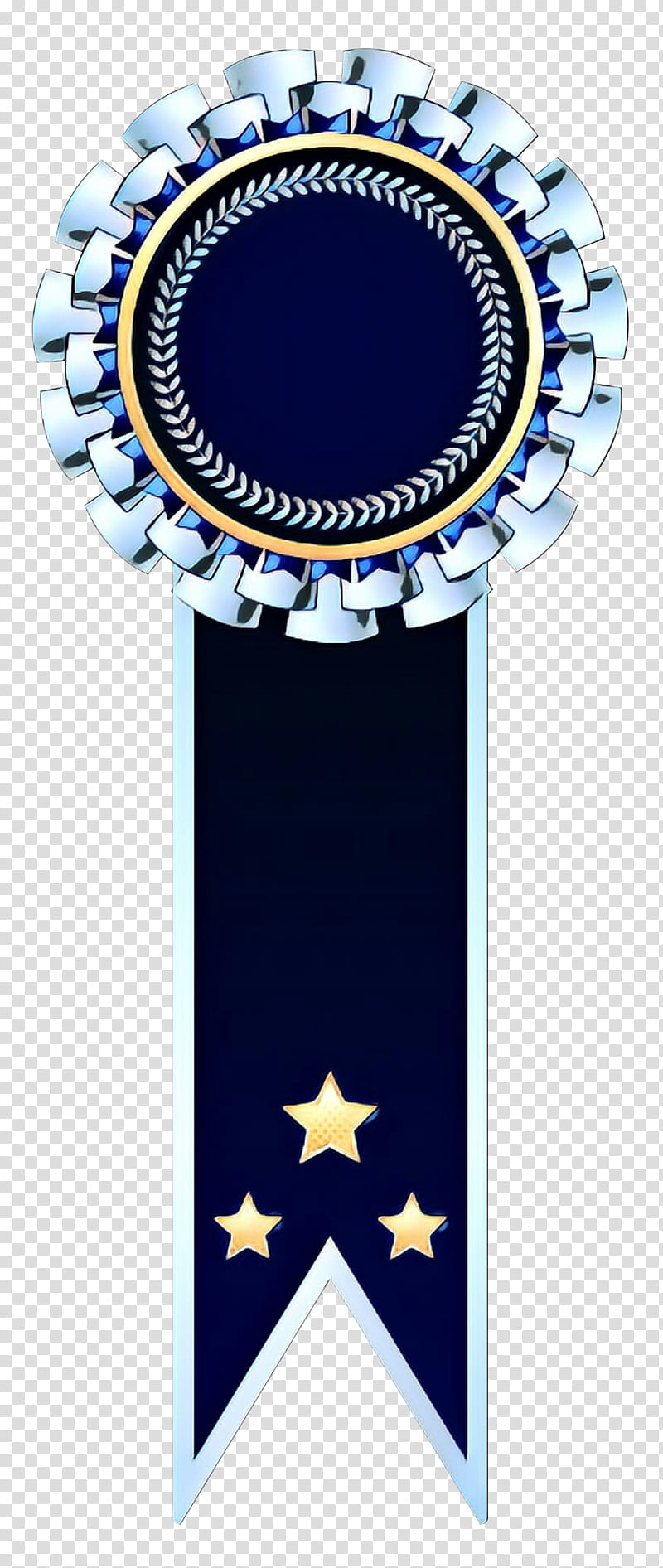 Blue Background Ribbon, Rosette, Medal, Silver Medal, Scrapbooking, Cobalt Blue, Electric Blue, Badge transparent background PNG clipart
