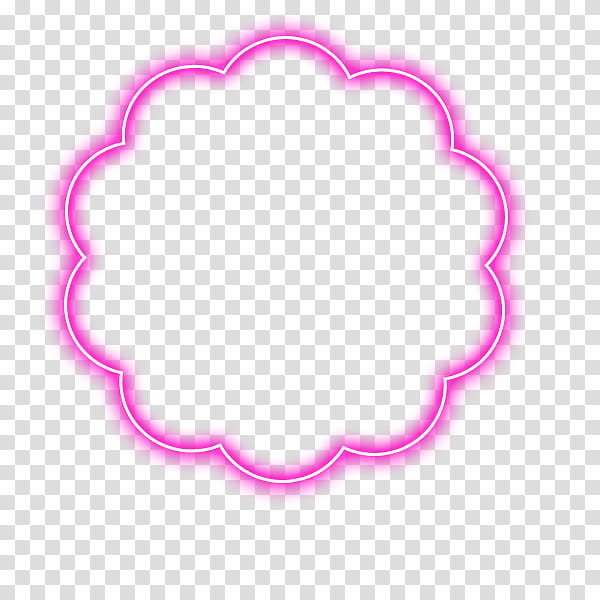 round pink frame transparent background PNG clipart