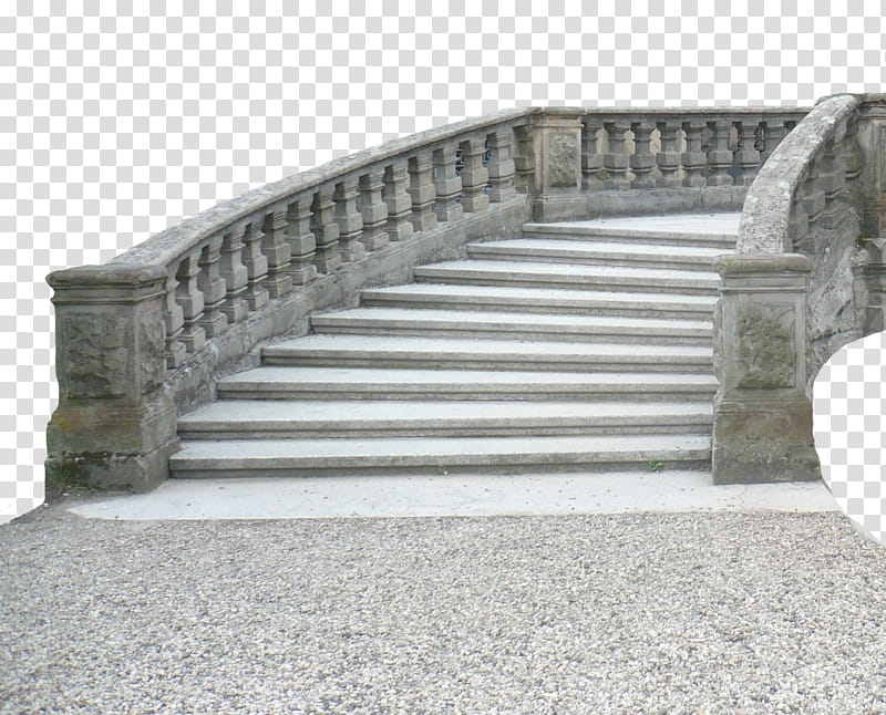 , gray concrete stairs transparent background PNG clipart