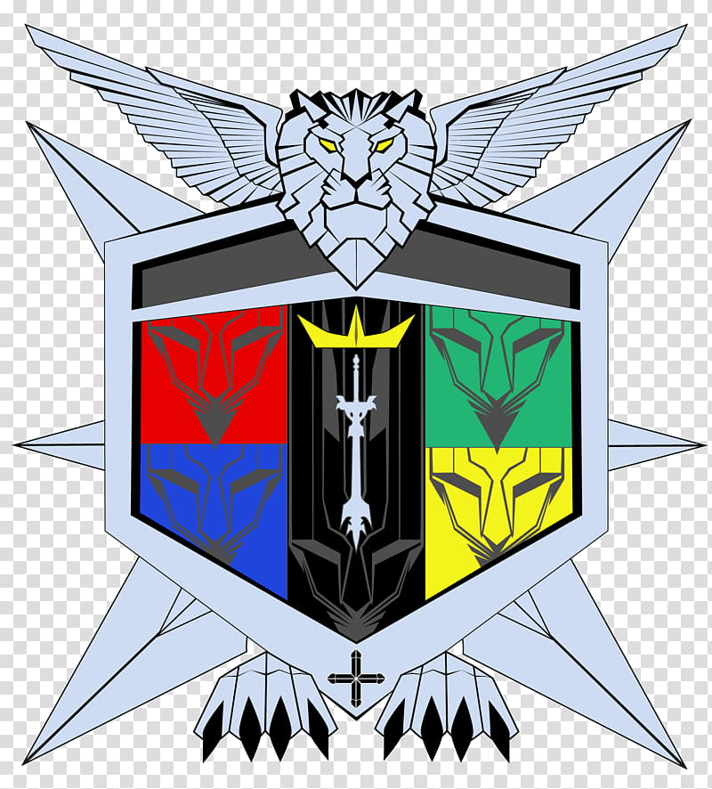 Voltron Force Coat of Arms, multicolored characters logo transparent background PNG clipart