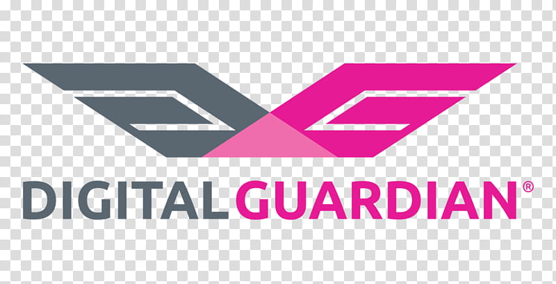 Pink, Digital Guardian, Data Loss Prevention Software, Logo, Computer Servers, Text, Purple, Magenta transparent background PNG clipart