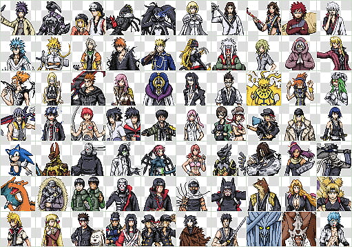 Free to use Avatars, variety of anime movies collage transparent background PNG clipart