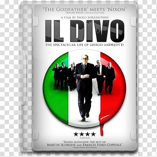 Movie Icon , Il Divo, The spectacular life of Giulio Andreotti transparent background PNG clipart