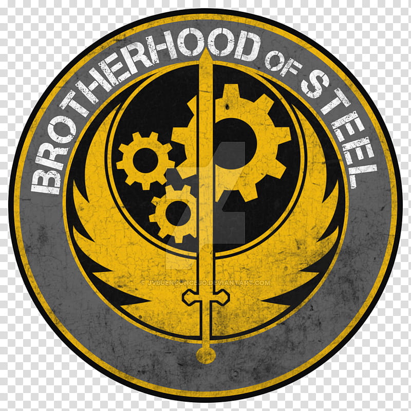 Fallout 4 Brotherhood Of Steel Logo - Geborduurde Opnaaibare Patch 7x6 Cm