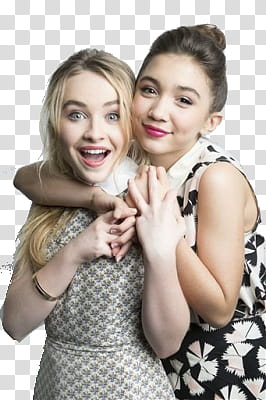 Rowan Blanchard And Sabrina Carpente, Rowan Blanchard and Sabrina Carpenter screenshot transparent background PNG clipart