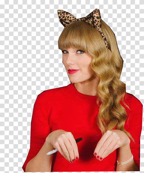 Taylor Swift Cat Ears transparent background PNG clipart