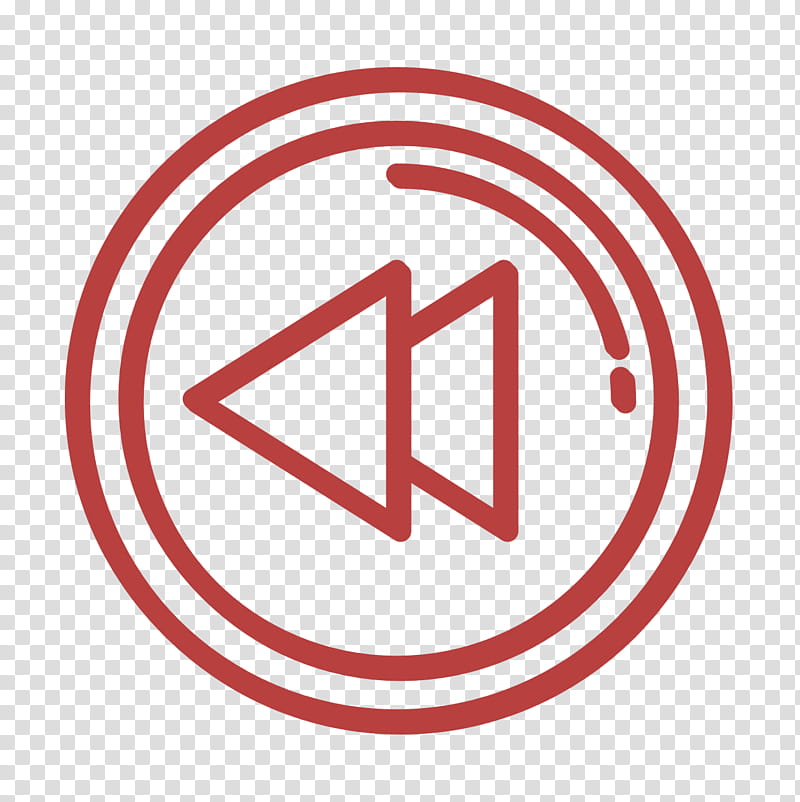 Back icon Movie Film icon Backward icon, Movie Film Icon, Line, Logo, Sign, Circle, Symbol, Signage transparent background PNG clipart