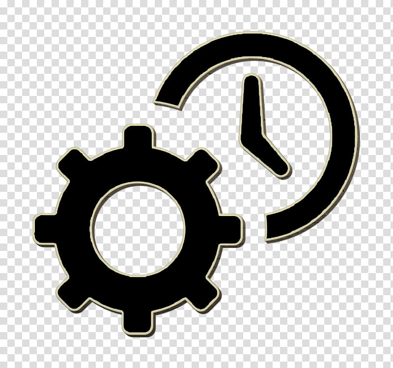 Settings icon Clock icon Tools and utensils icon, Business Seo Elements Icon, Symbol, Gear, Logo, Hardware Accessory transparent background PNG clipart