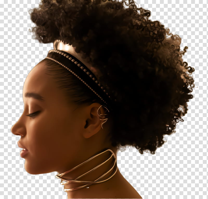Hair, Amandla Stenberg, Afro, Clothing Accessories, Hairstyle, Skin, Brown, Head transparent background PNG clipart