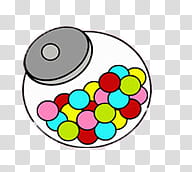 Papelera Candy en ico y, animated gumball machine container transparent background PNG clipart