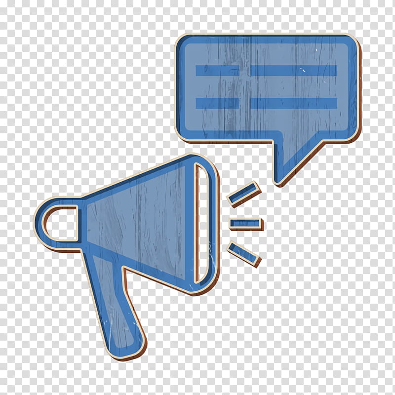 Advertising icon Promotion icon Megaphone icon, Electric Blue, Logo, Sign transparent background PNG clipart