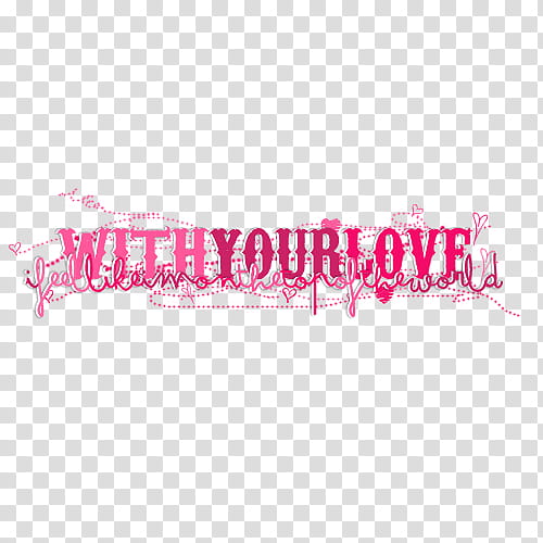 Textos, with your love text transparent background PNG clipart