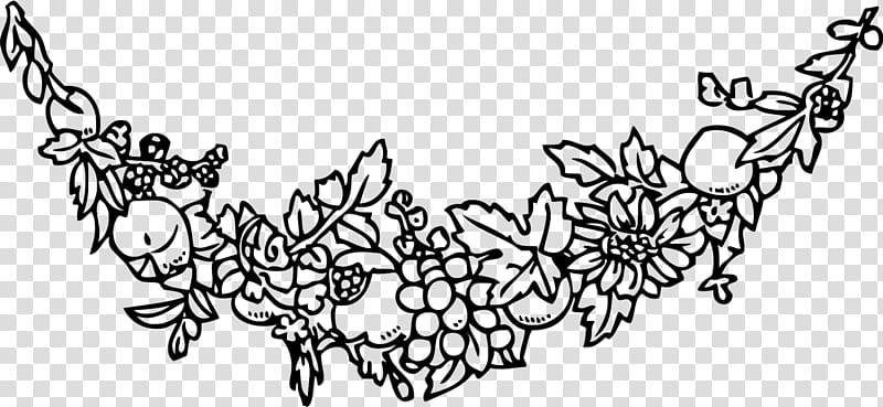 Black And White Flower, Floral Design, Wreath, Garland, Flower Bouquet, Cut Flowers, Festoon, Grape transparent background PNG clipart